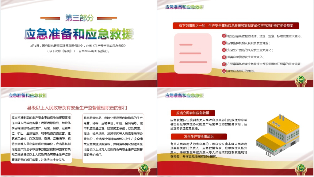 生产安全事故应急条例PPT解读解析