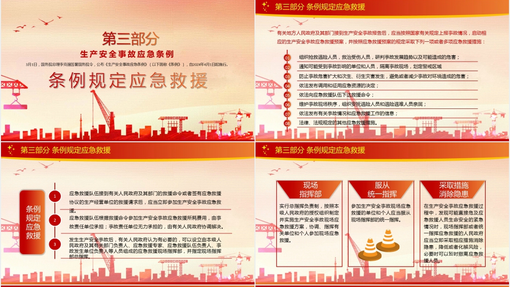 生产安全事故应急条例培训PPT 生产安全事故应急条例培训PPT
