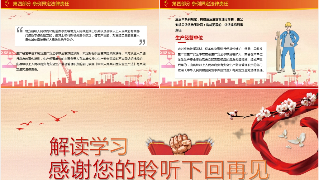 生产安全事故应急条例培训PPT 生产安全事故应急条例培训PPT