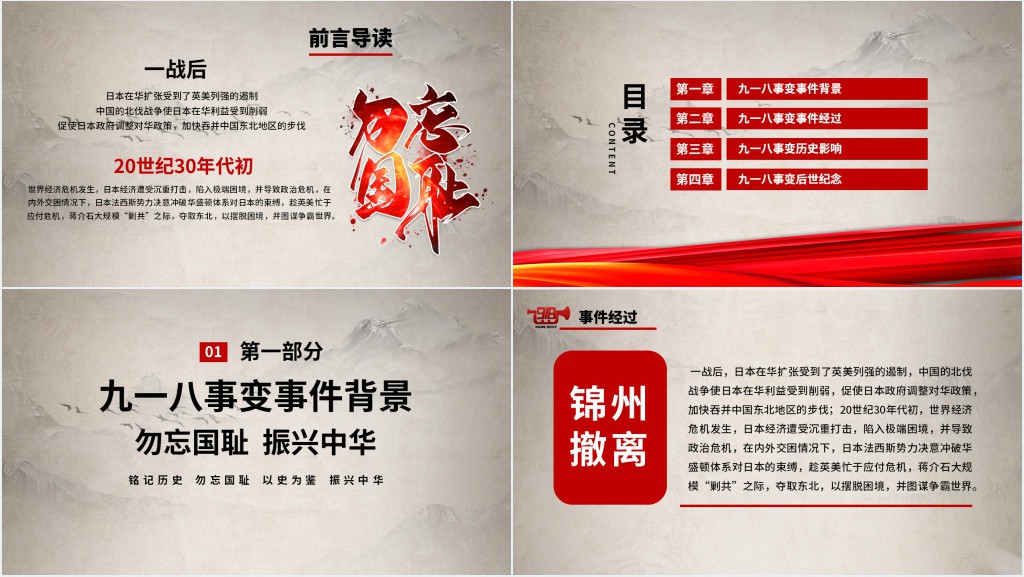 九一八事变历史PPT课件 九一八事变历史PPT课件
