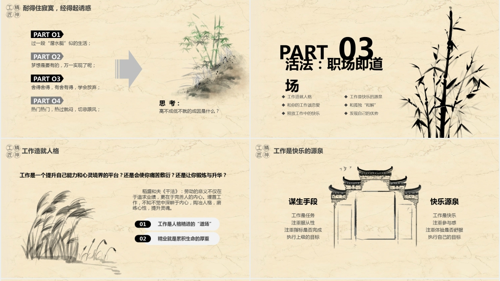 公司员工培训工匠精神PPT模板 公司员工培训工匠精神PPT模板