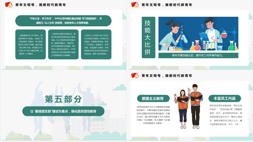 青年文明号创建工作汇报PPT材料 青年文明号创建工作汇报PPT材料