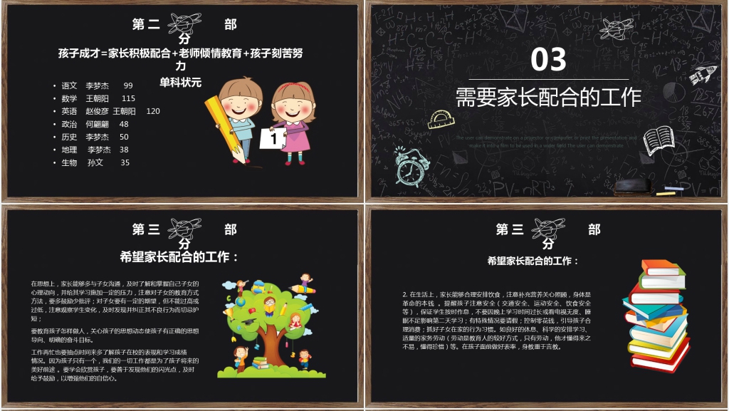 初中开学家长会教学发言稿PPT模板 初中开学家长会教学发言稿PPT模板