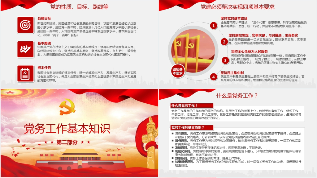 党务工作基本知识培训PPT党课 党务工作基本知识培训PPT党课