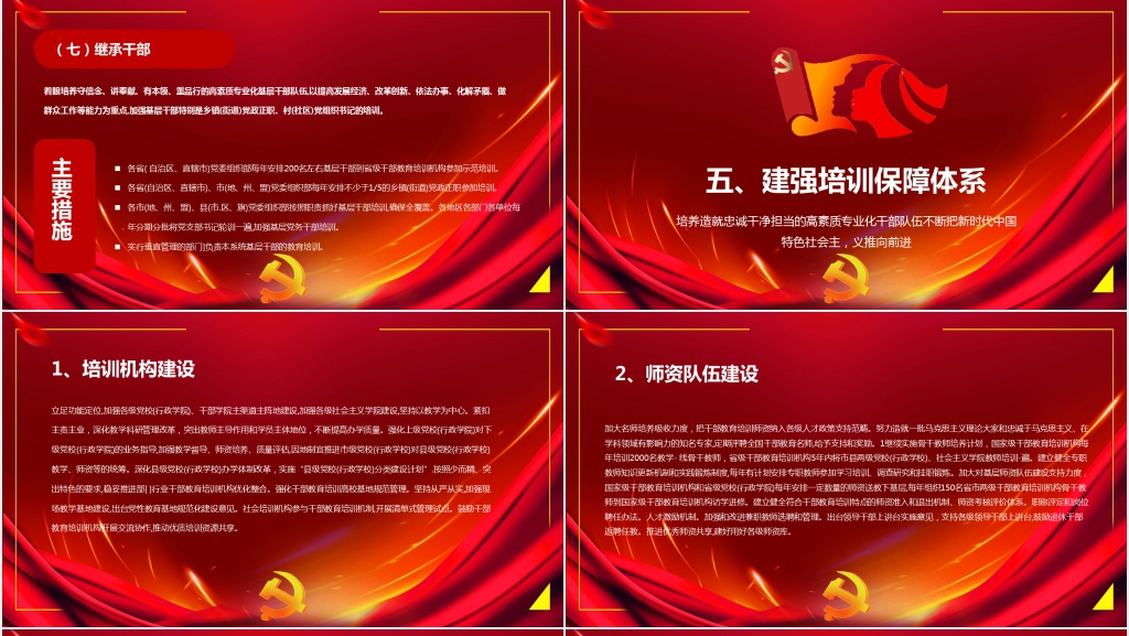 全国干部教育培训规划PPT党课 全国干部教育培训规划PPT党课