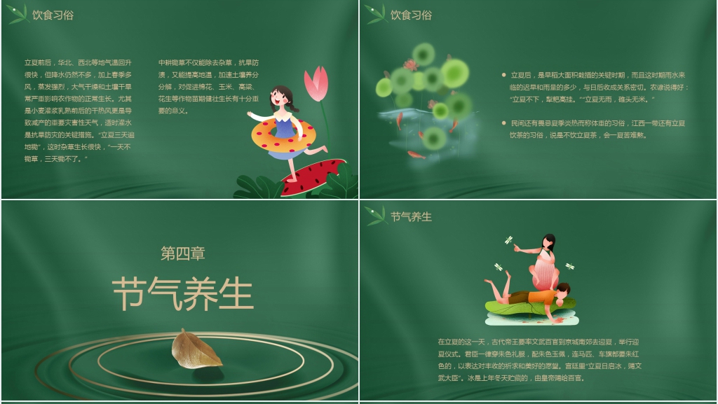 24节气立夏习俗介绍PPT模板 24节气立夏习俗介绍PPT模板