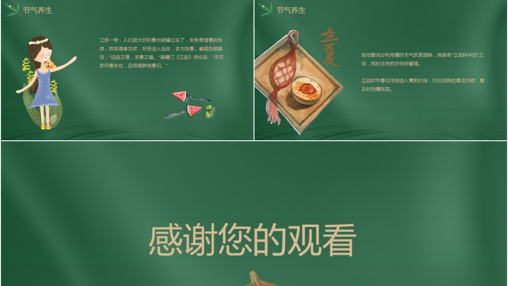 24节气立夏习俗介绍PPT模板 24节气立夏习俗介绍PPT模板