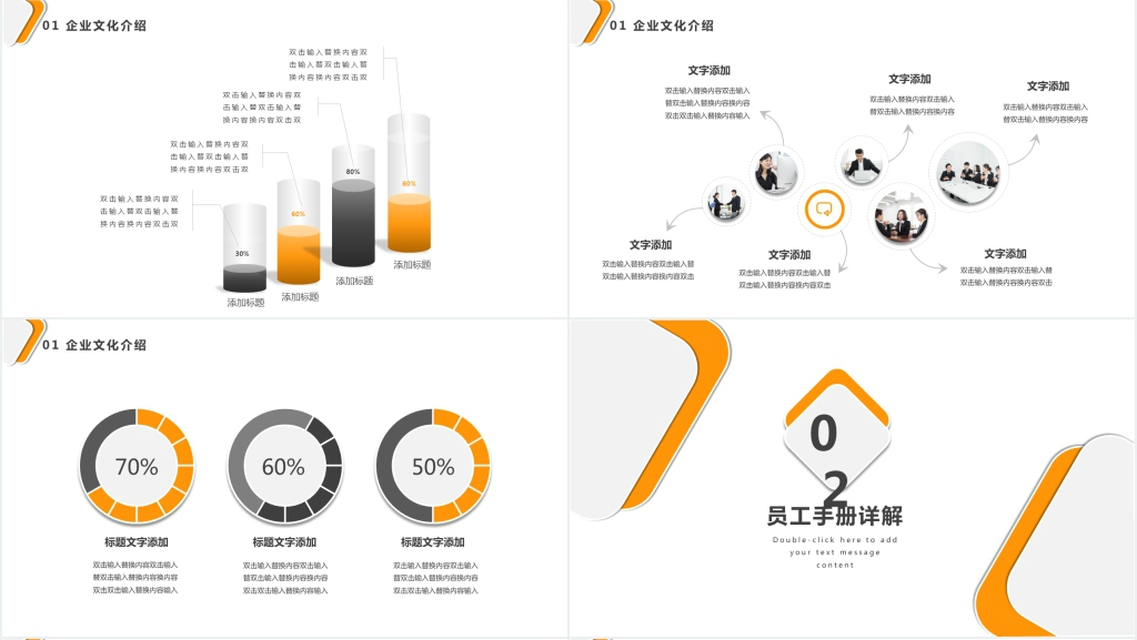 微粒体通用公司员工培训通用PPT模板