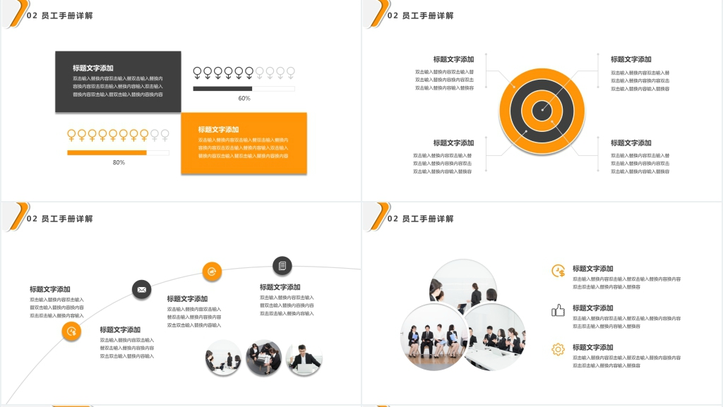 微粒体通用公司员工培训通用PPT模板