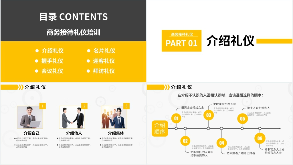 商务服务礼仪接待培训内容(一)PPT课件 商务服务礼仪接待培训内容(一)PPT课件