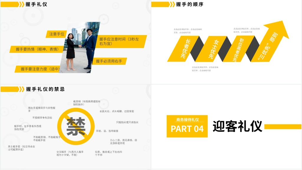 商务服务礼仪接待培训内容(一)PPT课件 商务服务礼仪接待培训内容(一)PPT课件