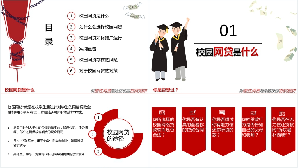 拒绝校园网贷安全主题班会PPT课件 拒绝校园网贷安全主题班会PPT课件