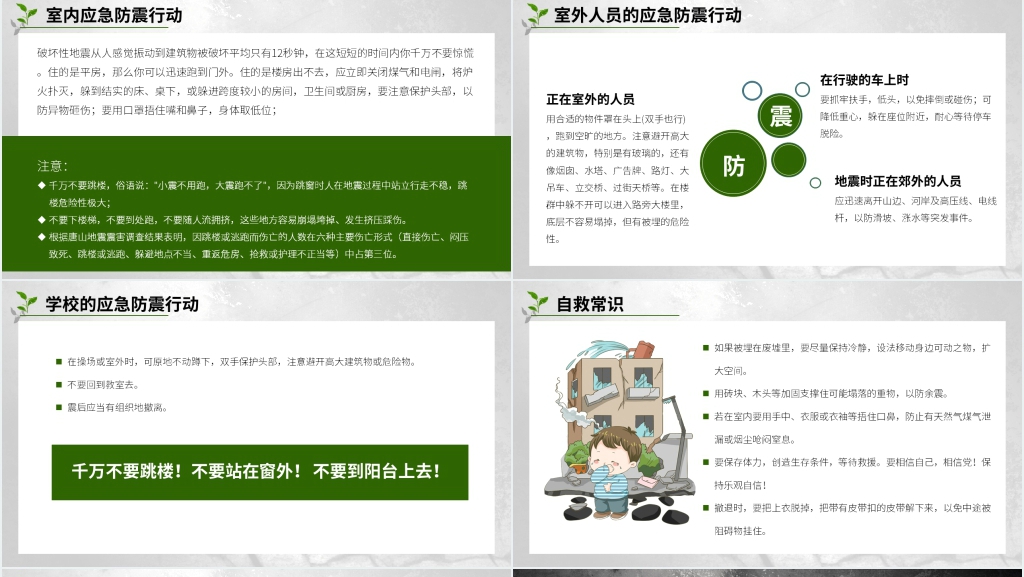 抗震救灾知识班会课课件 抗震救灾知识班会课课件
