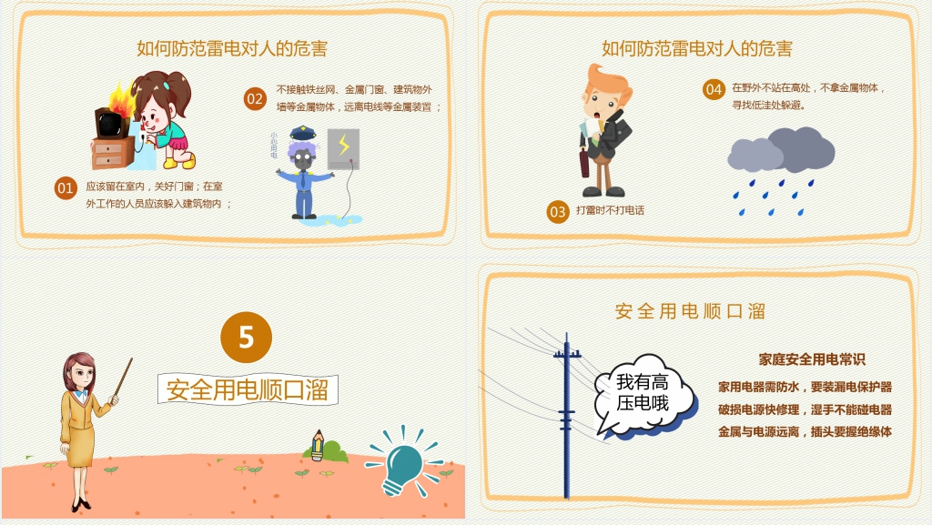 小学生安全用电常识PPT课件