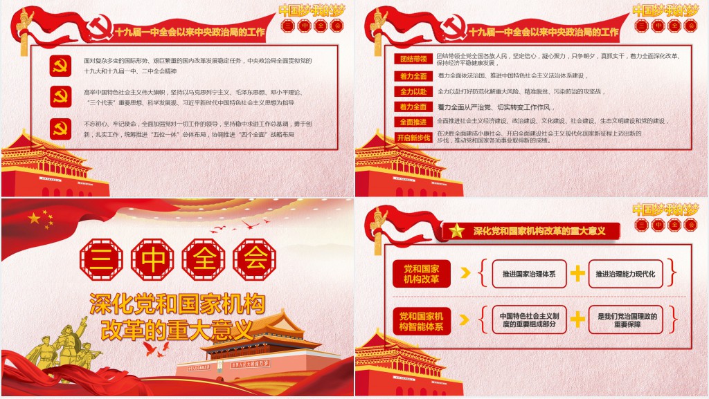 深度学习全国十九届三中全会议精神PPT 深度学习全国十九届三中全会议精神PPT