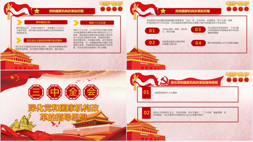 深度学习全国十九届三中全会议精神PPT 深度学习全国十九届三中全会议精神PPT