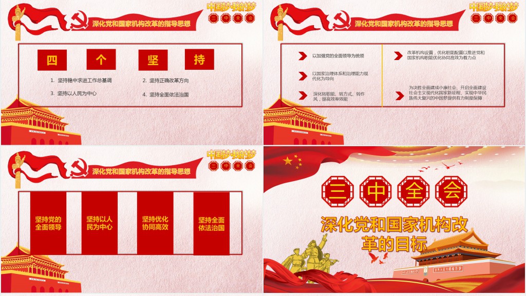 深度学习全国十九届三中全会议精神PPT 深度学习全国十九届三中全会议精神PPT