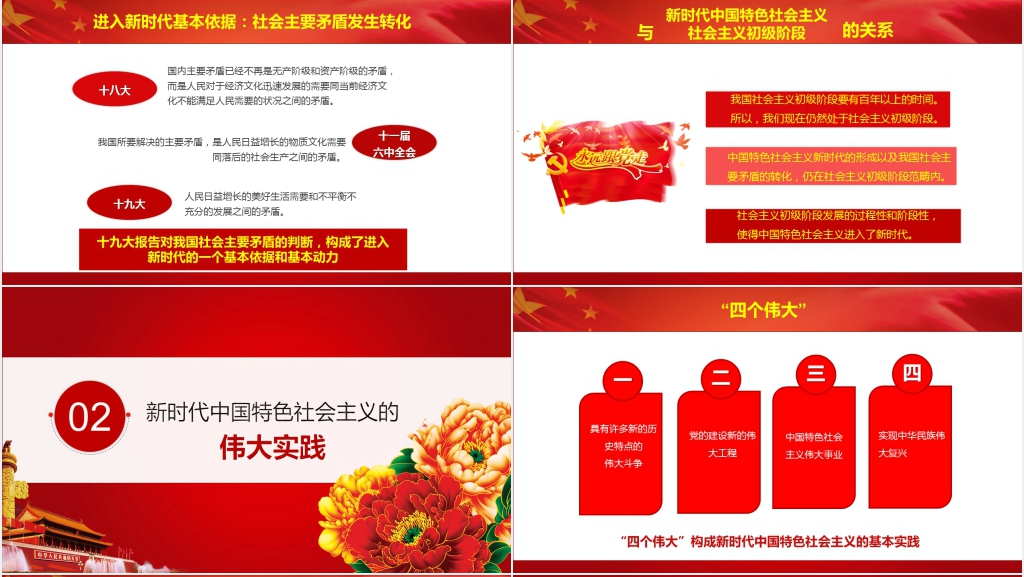 中国特色社会主义新时代PPT党课 中国特色社会主义新时代PPT党课