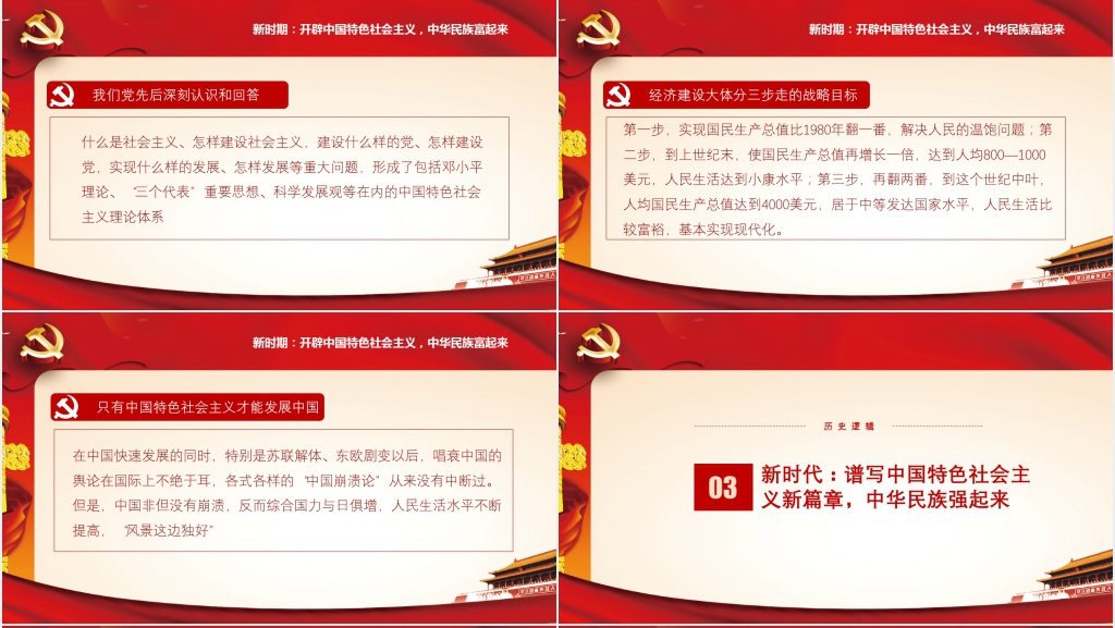 新中国新时期新时代PPT党课 新中国新时期新时代PPT党课