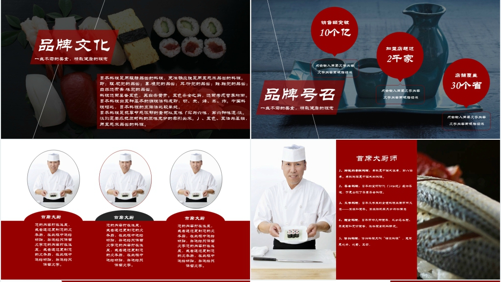日式料理店项目简介PPT范文 日式料理店项目简介PPT范文