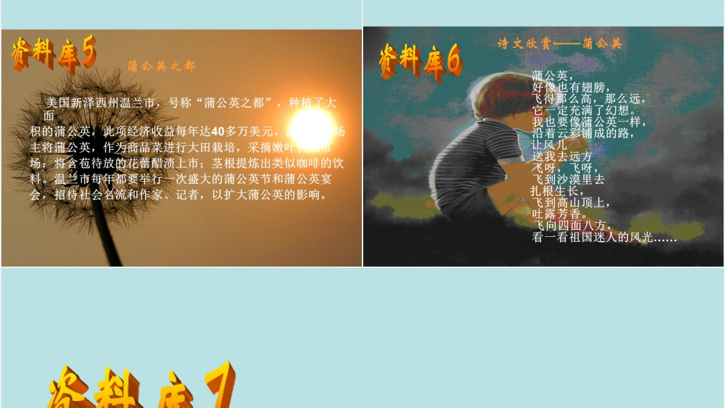 三年级语文金色的草地PPT课件 三年级语文金色的草地PPT课件