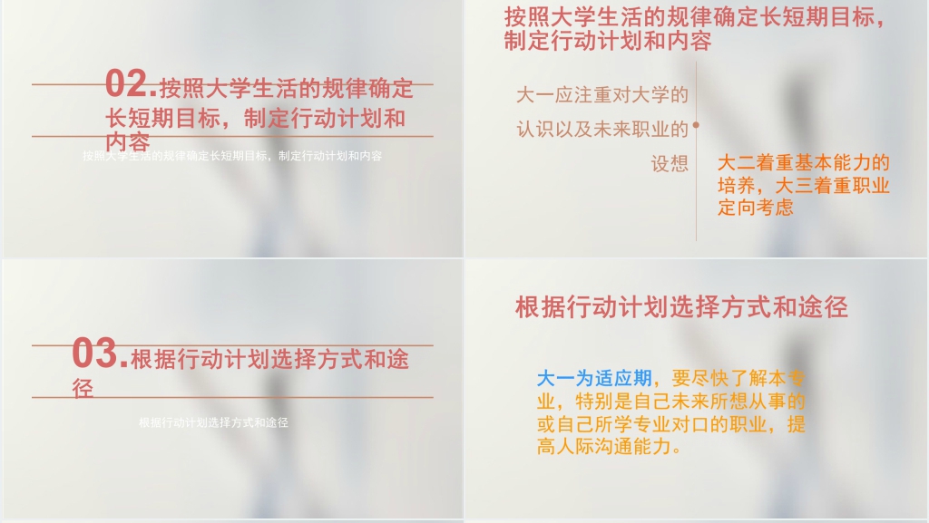 我的大学生活如何规划PPT模板 我的大学生活如何规划PPT模板