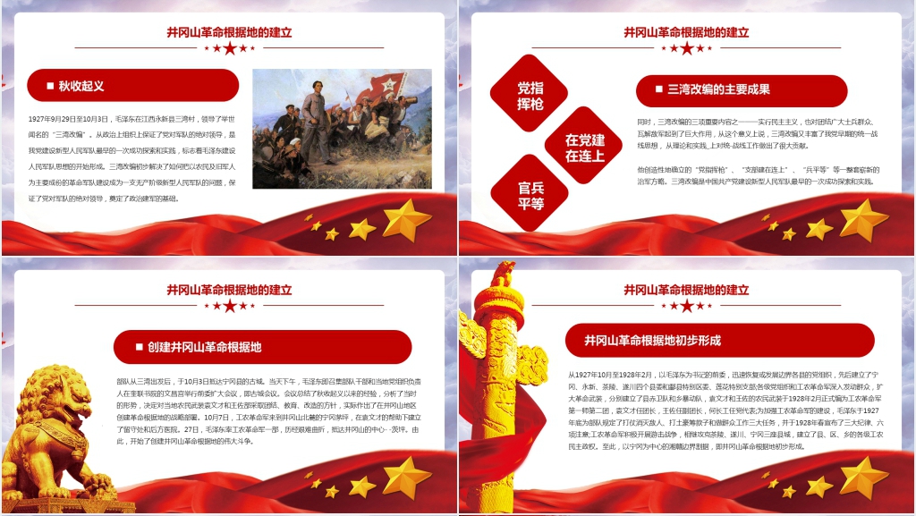 弘扬井冈山精神PPT党课