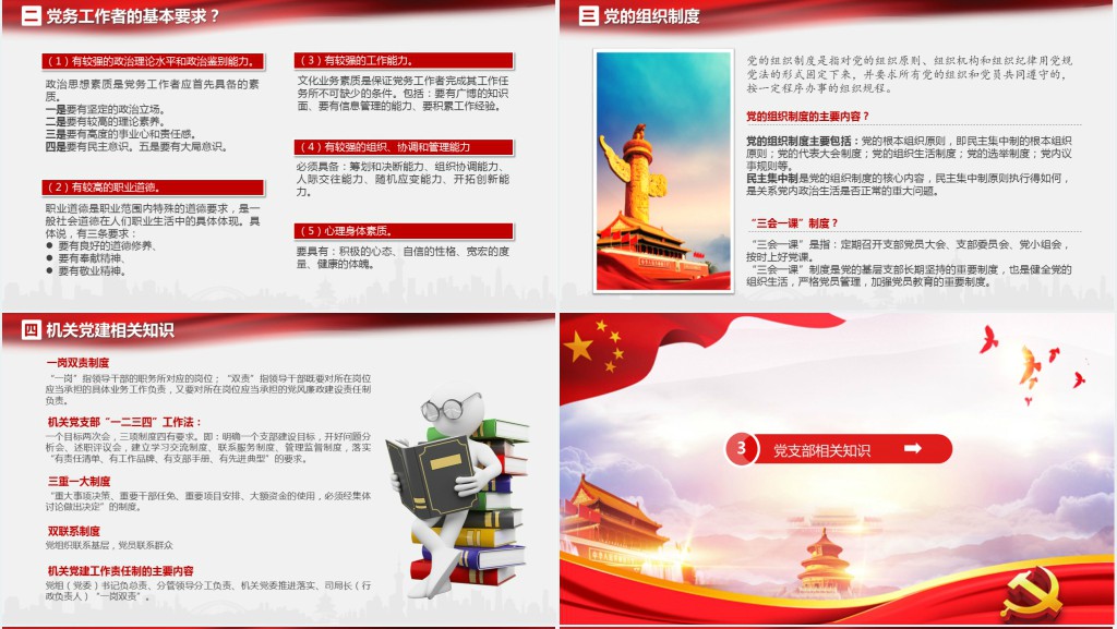党政风党建学习党务知识培训PPT党课 党政风党建学习党务知识培训PPT党课