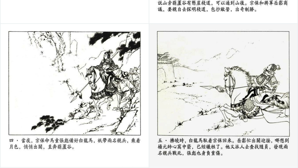 杨门女将连环画故事PPT模板 杨门女将连环画故事PPT模板