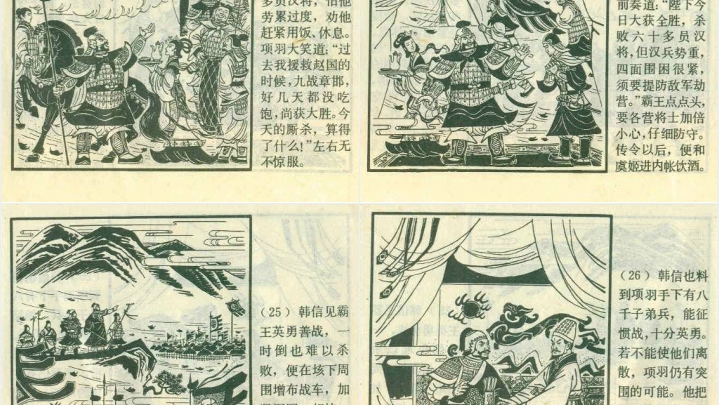 霸王别姬经典连环画PPT模板 霸王别姬经典连环画PPT模板