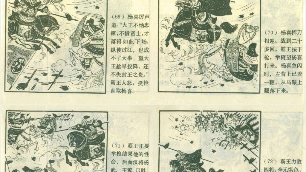 霸王别姬经典连环画PPT模板 霸王别姬经典连环画PPT模板