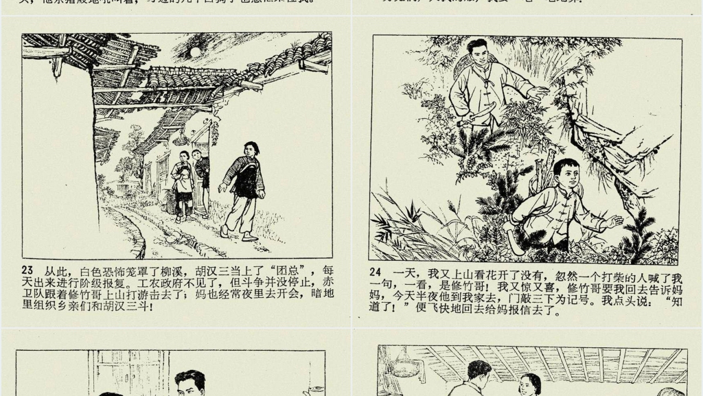 闪闪的红星上连环画PPT模板 闪闪的红星上连环画PPT模板