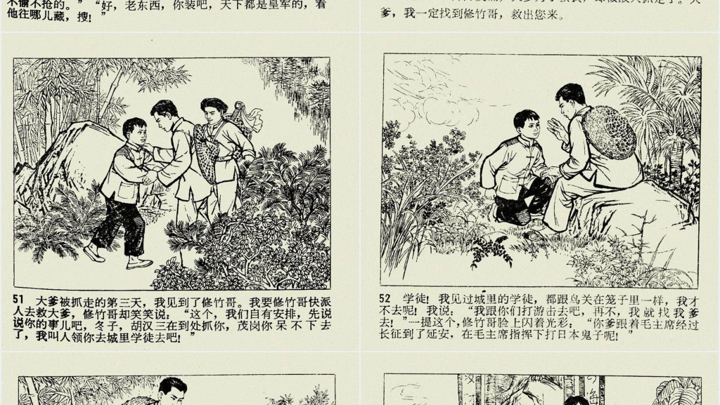 闪闪的红星上连环画PPT模板 闪闪的红星上连环画PPT模板