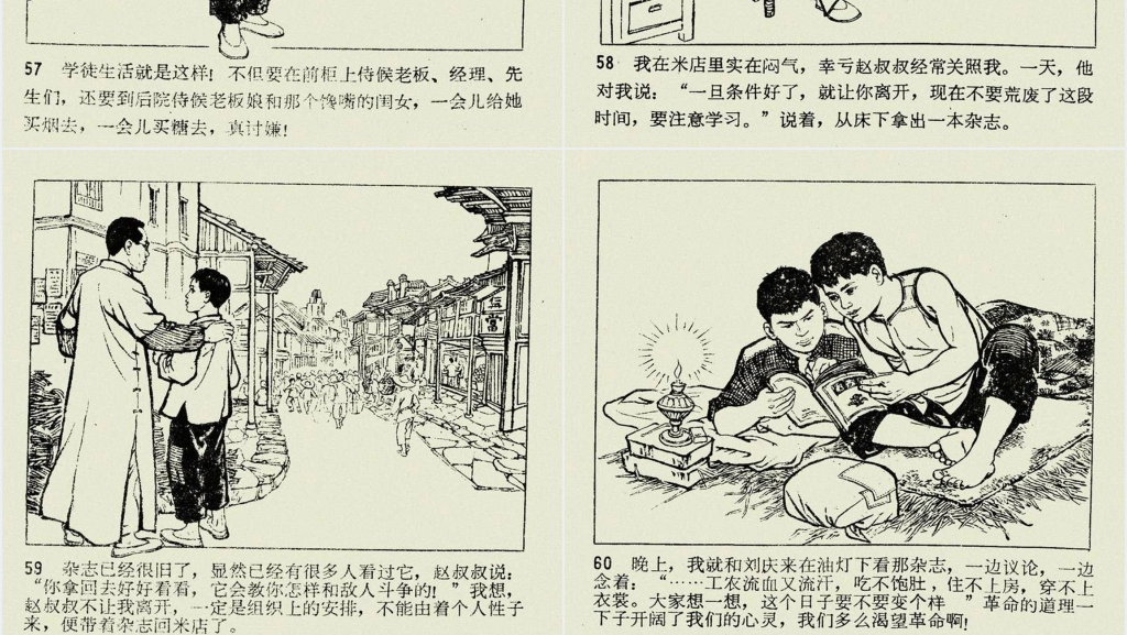 闪闪的红星上连环画PPT模板 闪闪的红星上连环画PPT模板