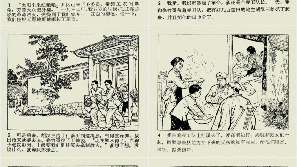 闪闪的红星上连环画PPT模板 闪闪的红星上连环画PPT模板