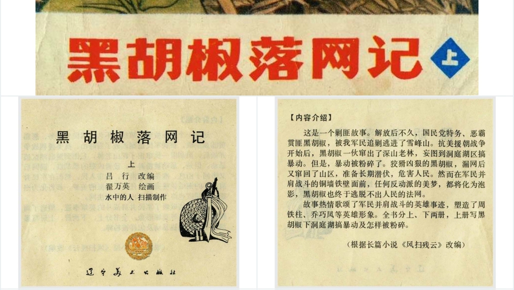 黑胡椒落网记连环画PPT模板 黑胡椒落网记连环画PPT模板