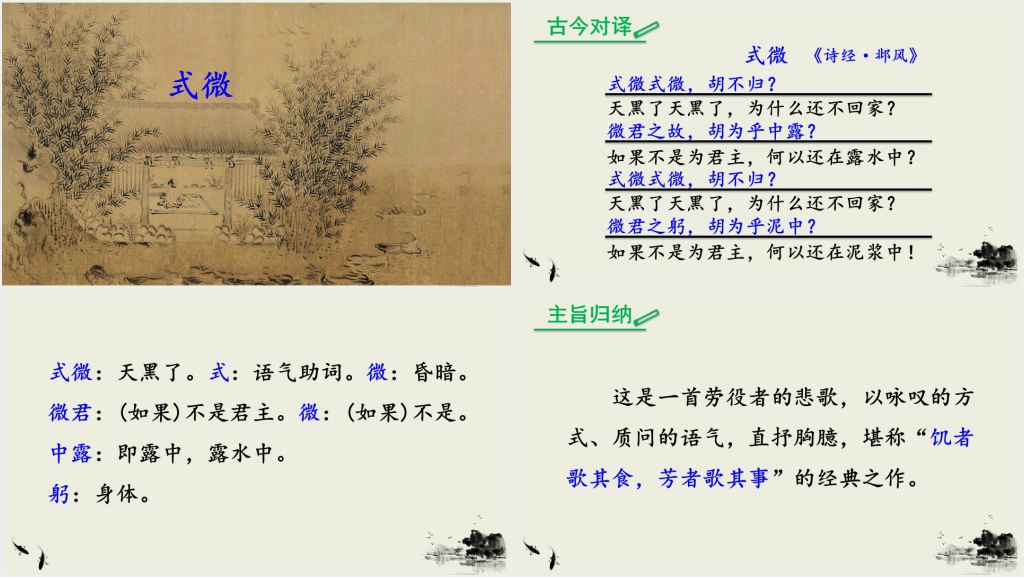 初中语文课外古诗词诵读PPT课件 初中语文课外古诗词诵读PPT课件