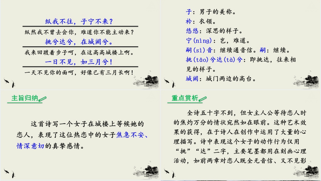 初中语文课外古诗词诵读PPT课件 初中语文课外古诗词诵读PPT课件