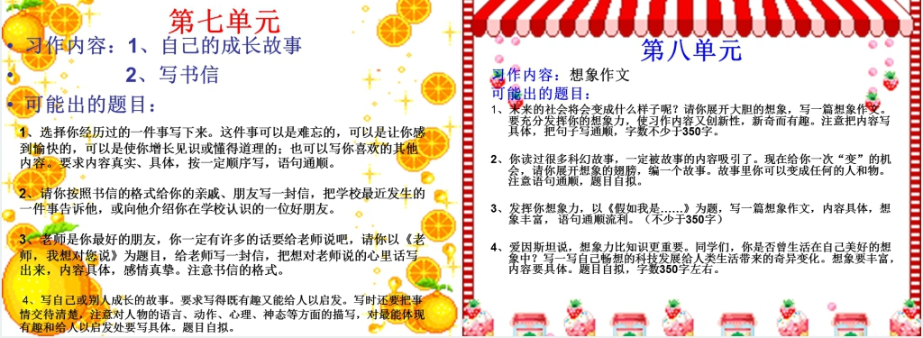 小学语文四年级作文总复习PPT课件 小学语文四年级作文总复习PPT课件