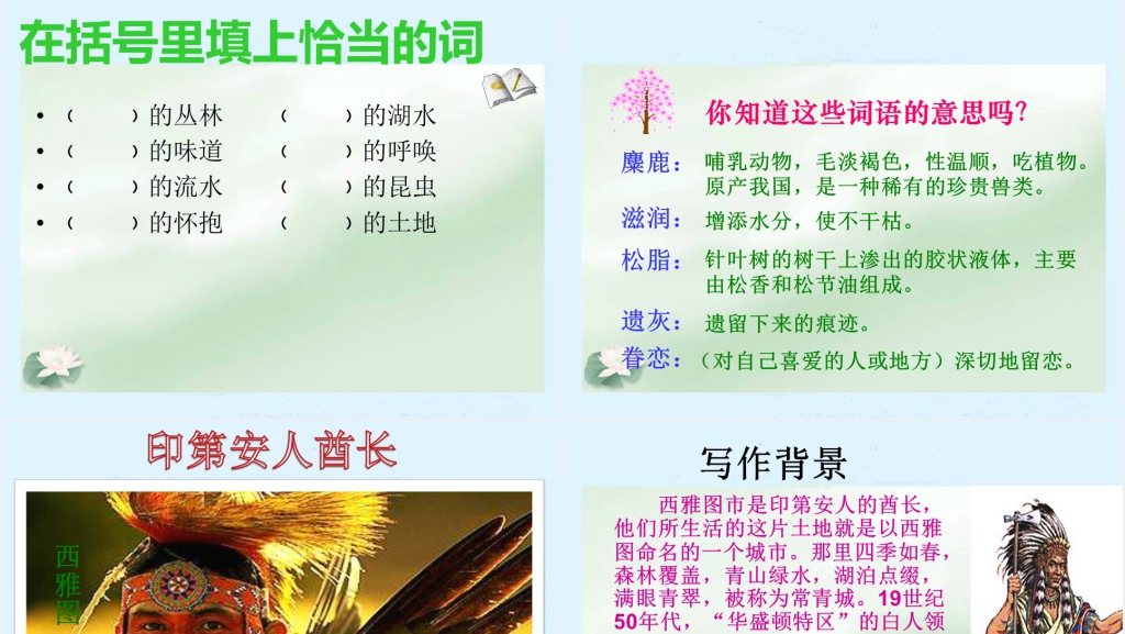 六年级语文这片土地是神圣的PPT课件 六年级语文这片土地是神圣的PPT课件