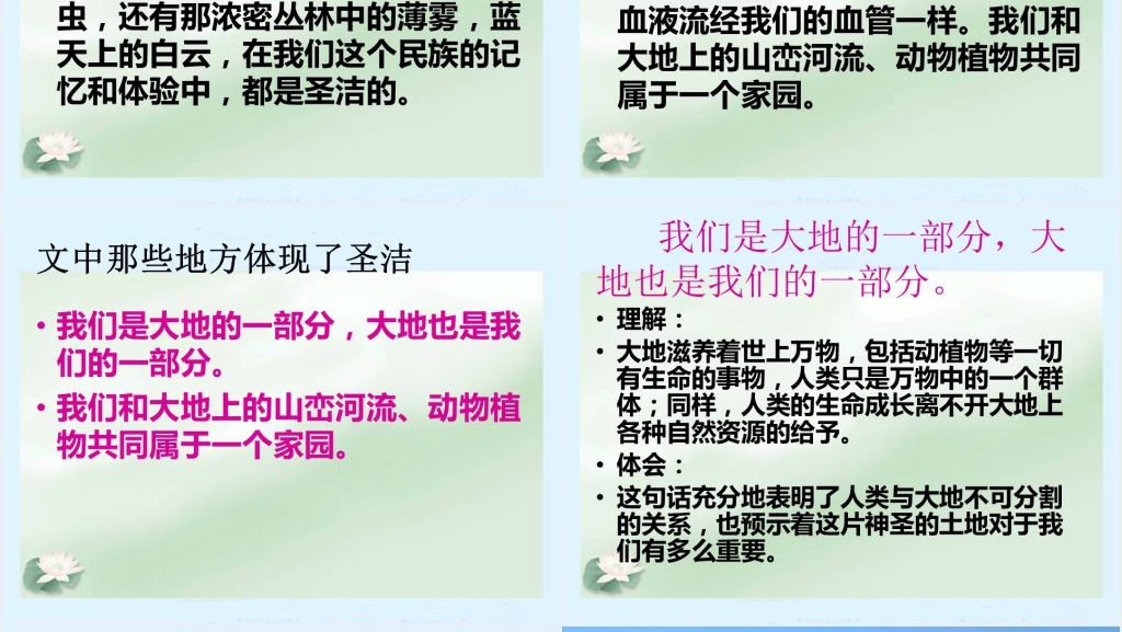 六年级语文这片土地是神圣的PPT课件 六年级语文这片土地是神圣的PPT课件