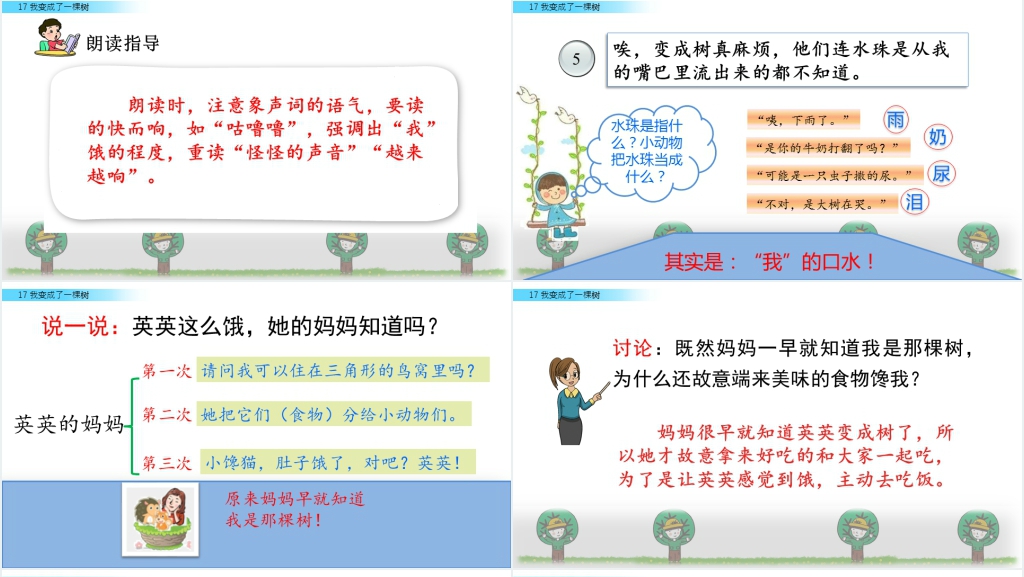 小学三年级下《我变成了一棵树》PPT课件 小学三年级下《我变成了一棵树》PPT课件