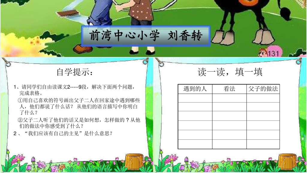 《父子骑驴》故事PPT图文课件 《父子骑驴》故事PPT图文课件