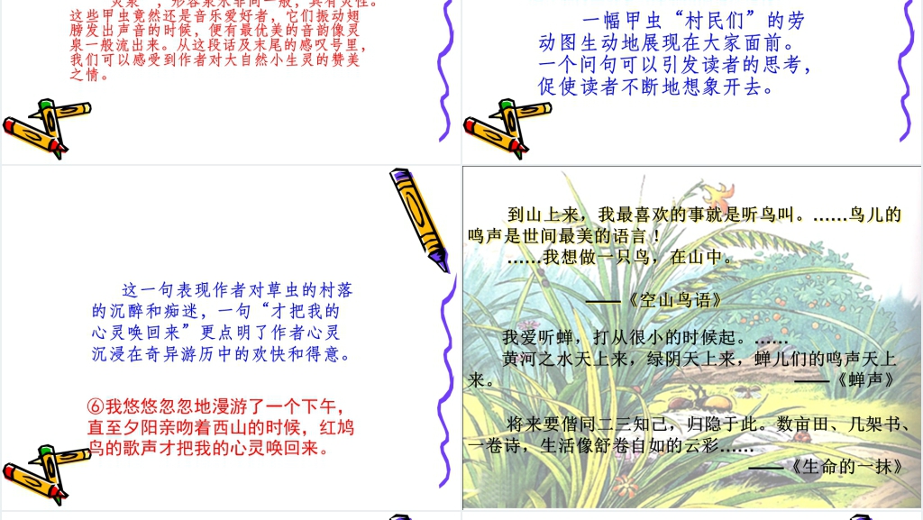 草虫的村落课文PPT课件 草虫的村落课文PPT课件