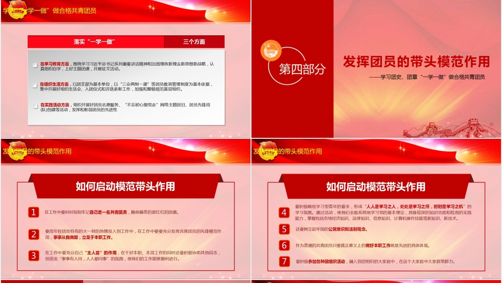 做合格共青团员PPT