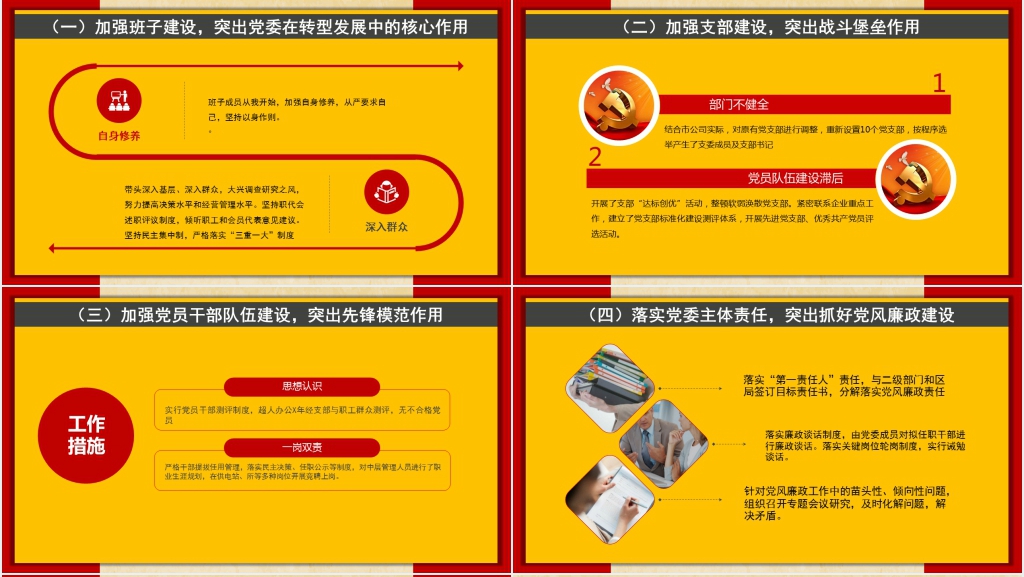 党委书记抓基层党建工作报告PPT党课 党委书记抓基层党建工作报告PPT党课