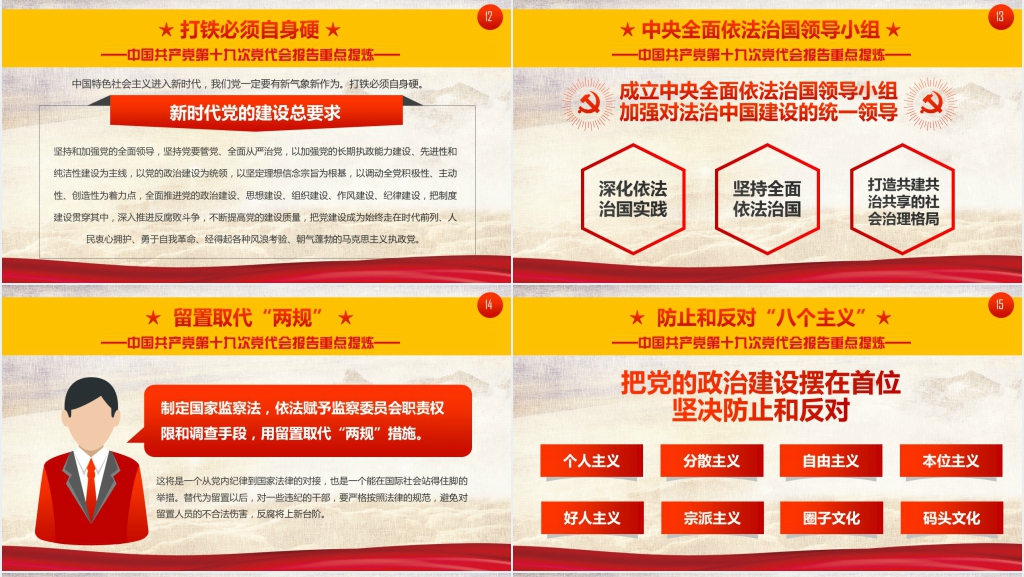 十九条新提法新概念PPT党课