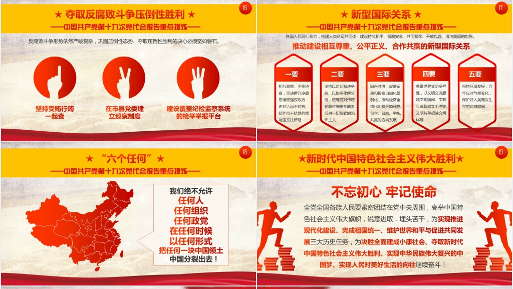 十九条新提法新概念PPT党课