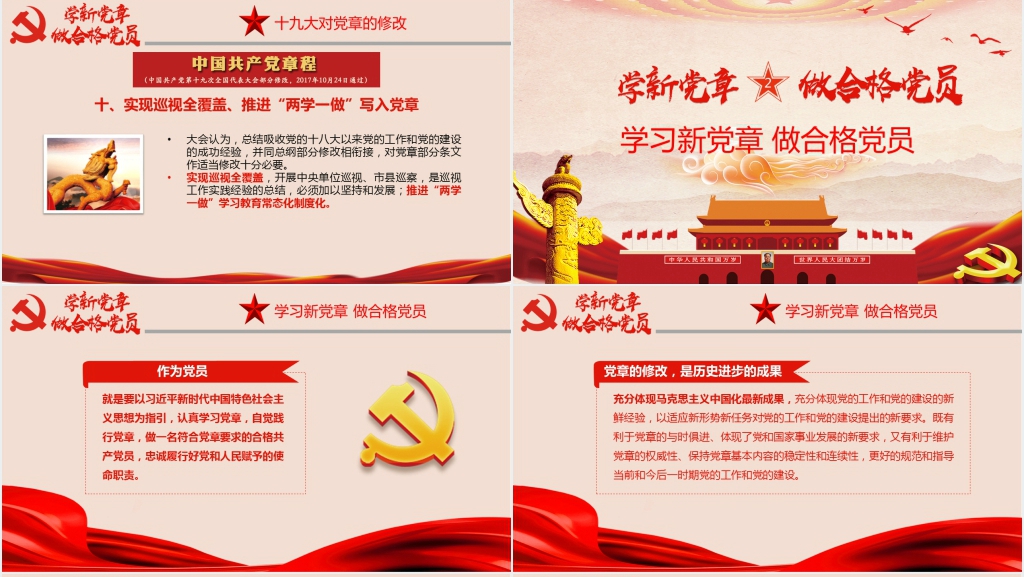 学党章党规做合格党员PPT党课 学党章党规做合格党员PPT党课