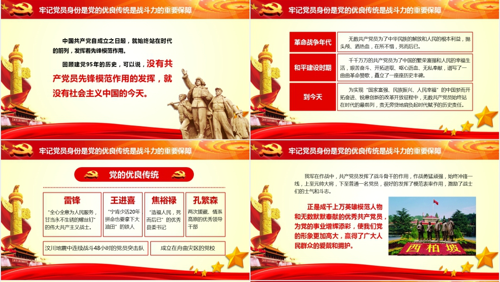 牢记党员身份永远不能忘PPT党课 牢记党员身份永远不能忘PPT党课